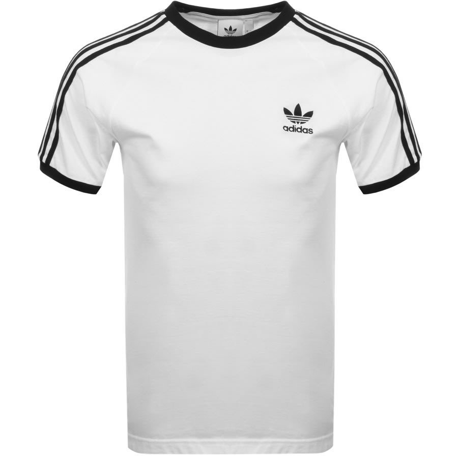Alternative Image for ProductAdidas Originals California 3 Stripe T Shirt White1